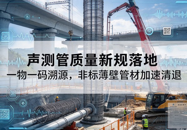 合阳声测管质量新规落地，一物一码溯源，非标薄壁管材加速清退