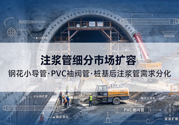 合阳注浆管细分市场扩容，隧道钢花小导管、PVC 袖阀管、桩基后注浆管需求分化
